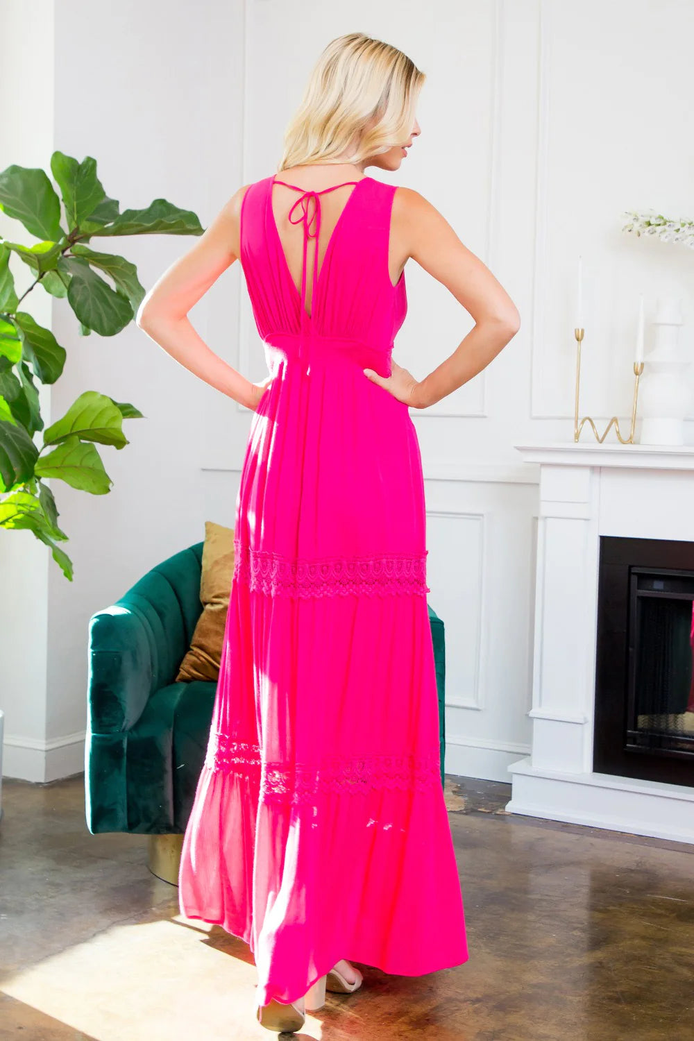 Lace Crochet Maxi Dress