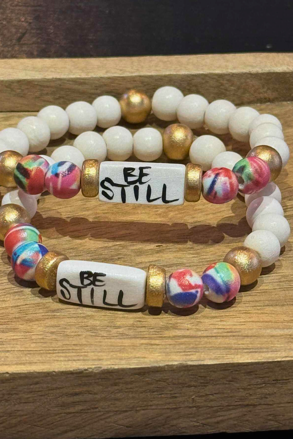 Be Still - Affirmation Word Bracelet