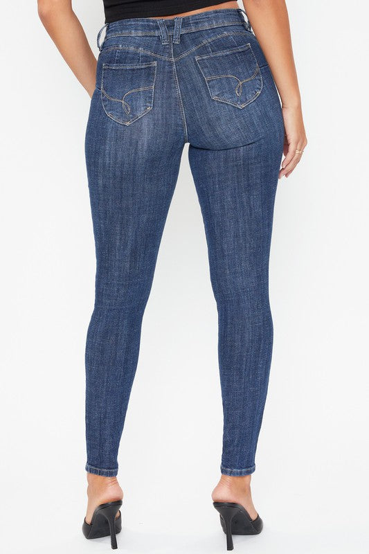 WannaBettaButt Mid-Rise Skinny Jeans