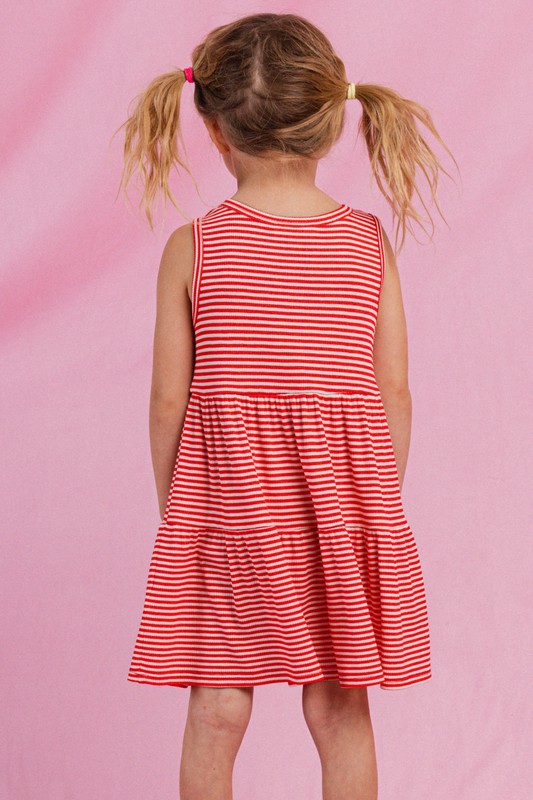 Holly Striped Rib Knit Dress