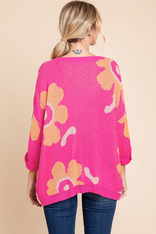 Ashley Flower Power Sweater