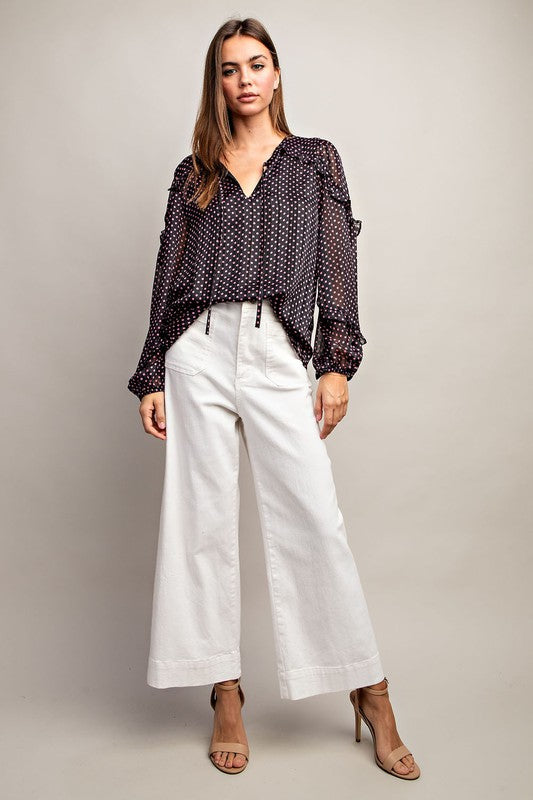 Scarlett Polkadot Blouse