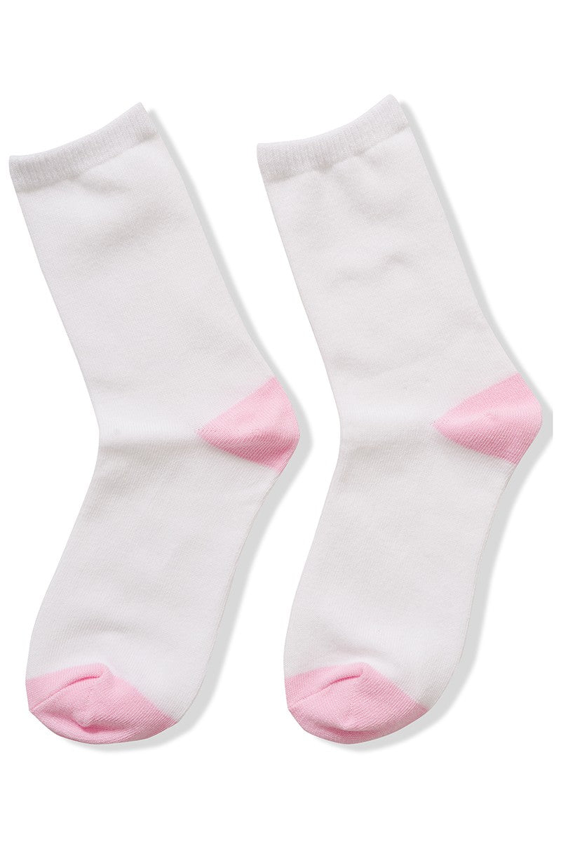 Two Tone Crew Socks