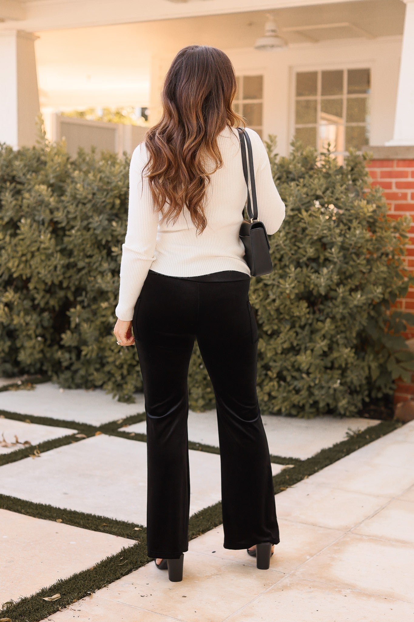 Sienna Velvet Flare Leggings