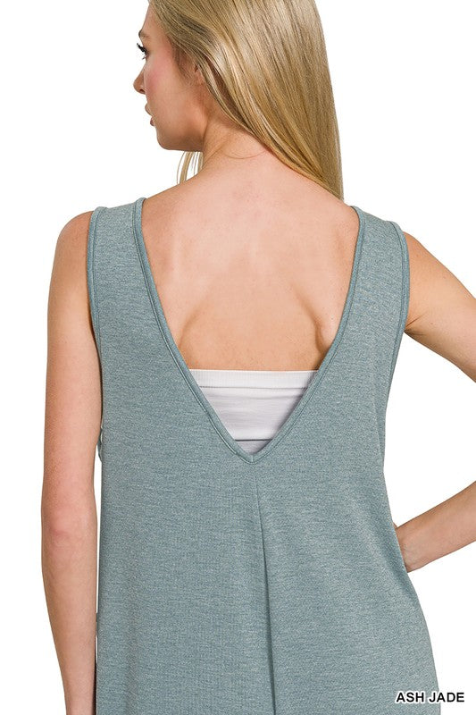 Mackenzie French Terry Jumpsuit - Ash Jade