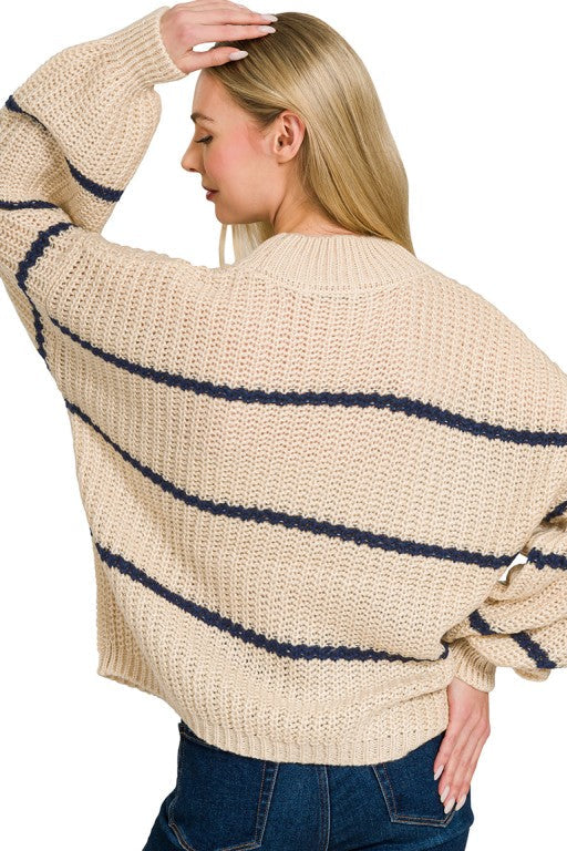 Jessica Oversized Striped Sweater