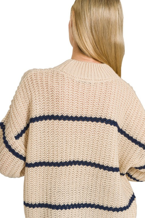 Jessica Oversized Striped Sweater