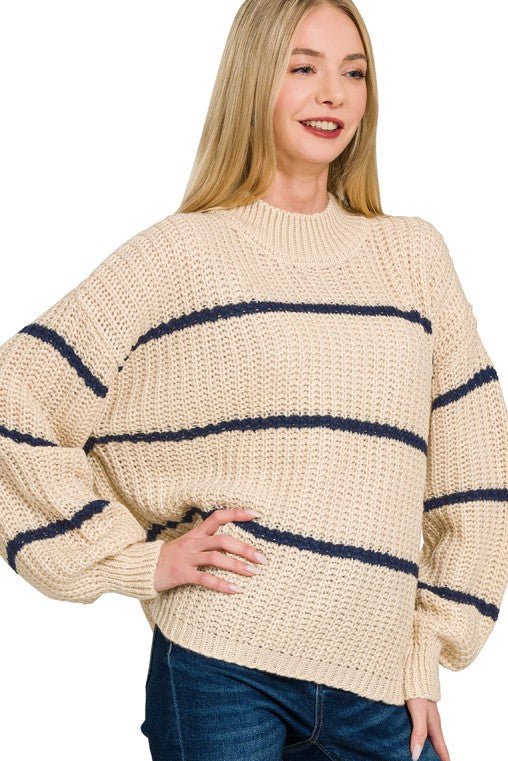 Jessica Oversized Striped Sweater