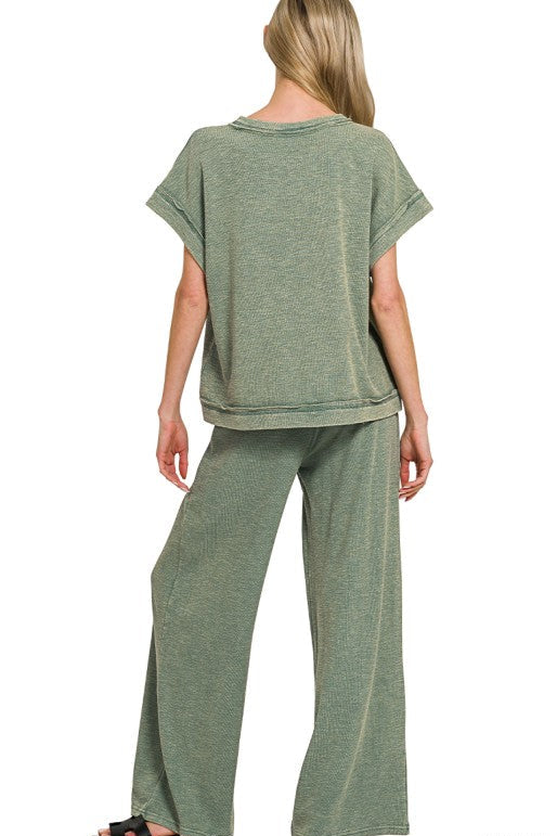 Addi Acid Washed Lounge Set
