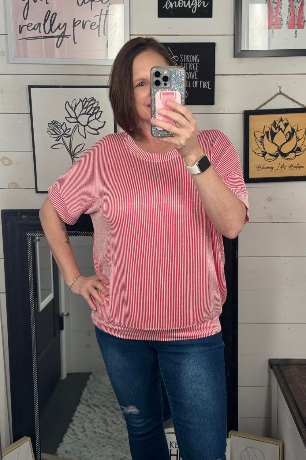 Raven Corded Top - Hot Pink