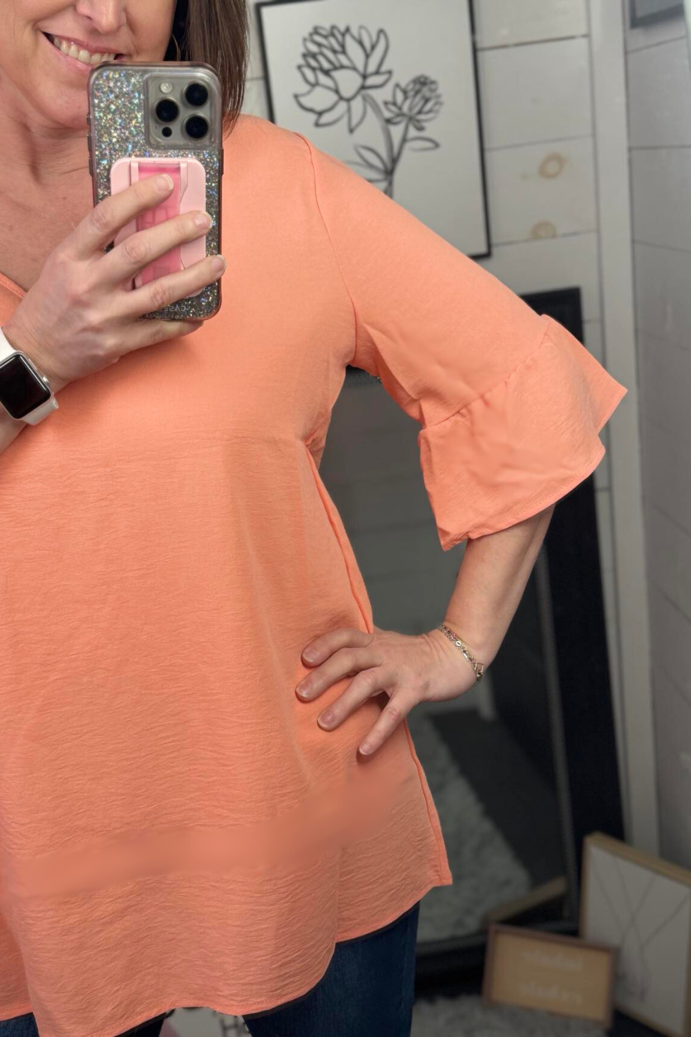 Rachael Crinkle Woven Top
