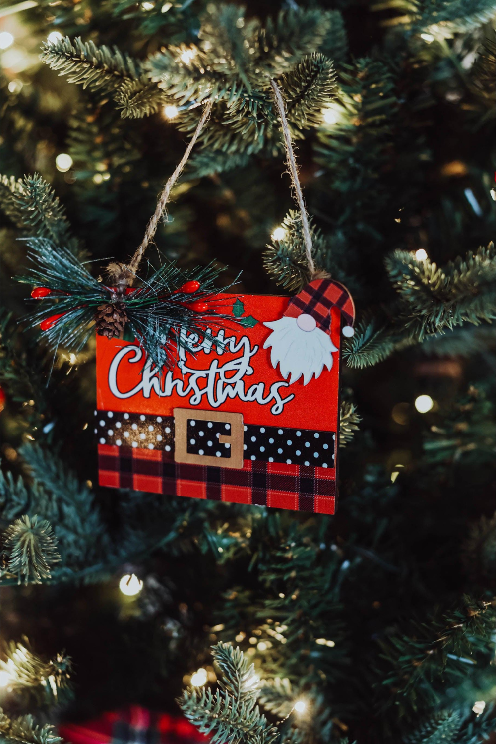 Dear Santa Wood Ornaments