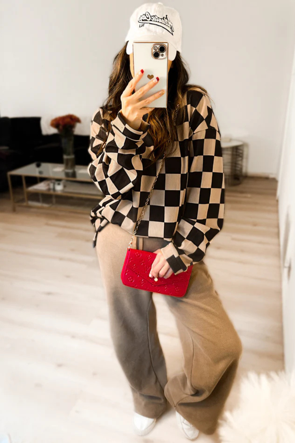 Charlie Checkered Corded Crew Set
