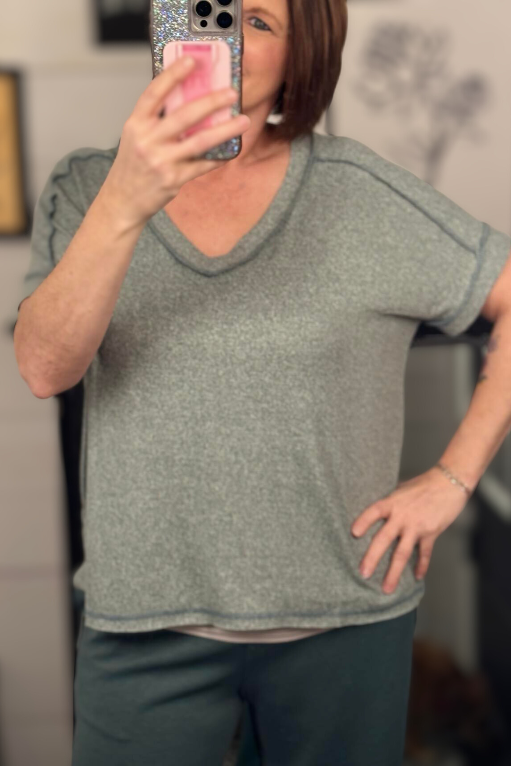 Emmy Hacci VNeck Tee