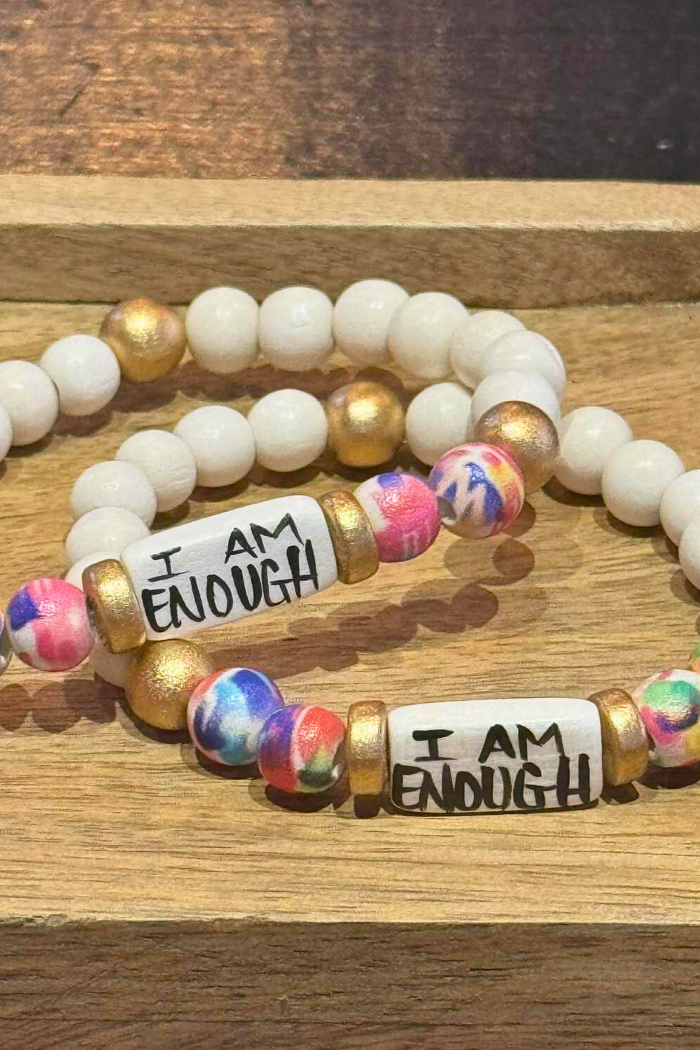 I Am Enough - Affirmation Word Bracelet