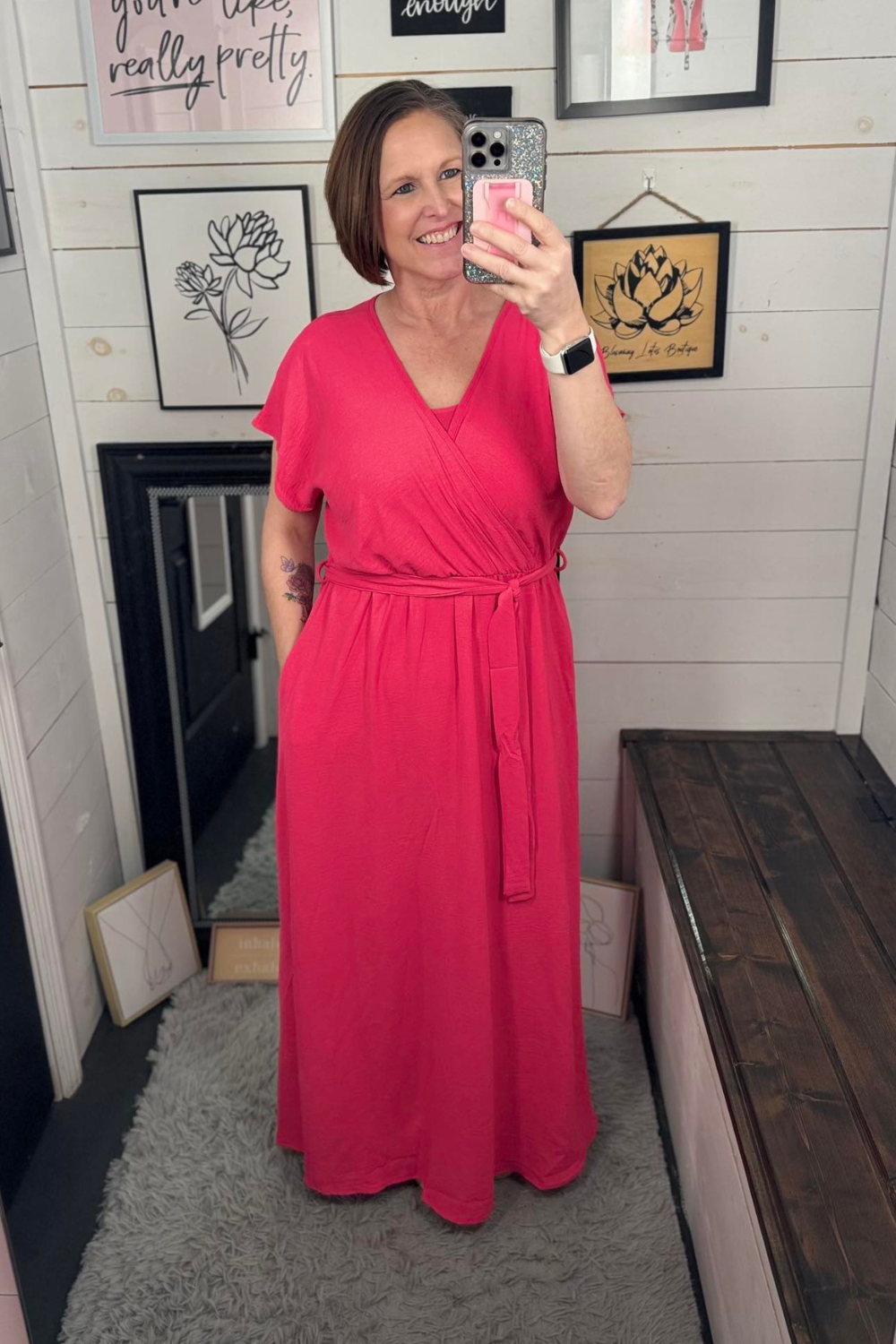 Taylor Faux Wrap Maxi Dress