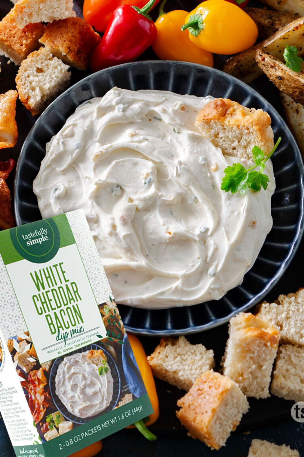 Tastefully Simple - White Cheddar Bacon Dip Mix