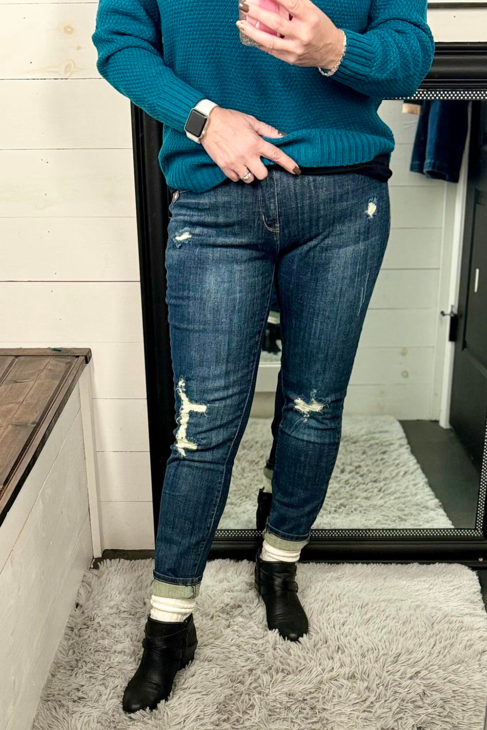 WannaBettaButt Mid-Rise Skinny Jeans
