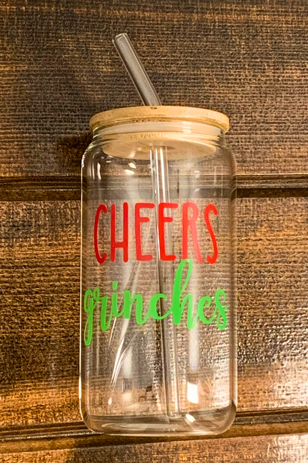 Custom Created Holiday Beer/Coffee Glass