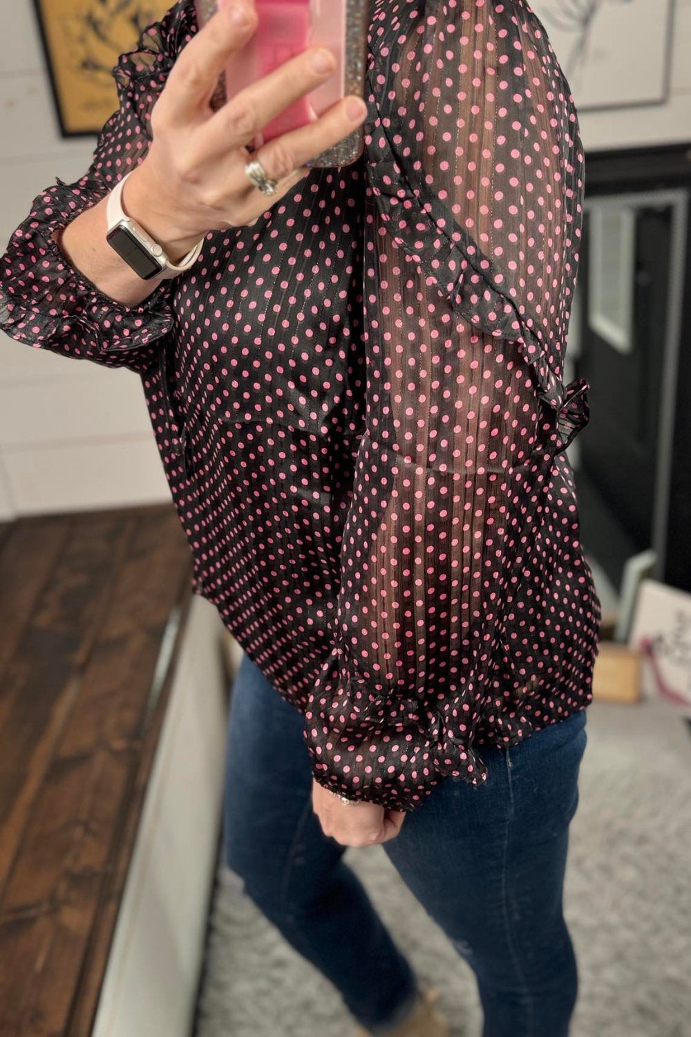Scarlett Polkadot Blouse