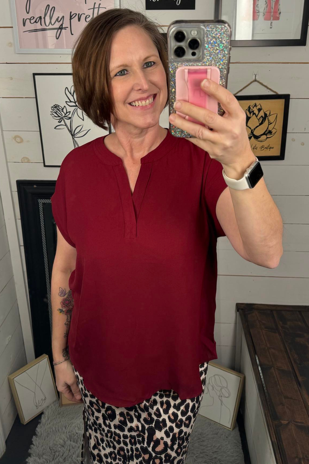 Ava Notchneck Top