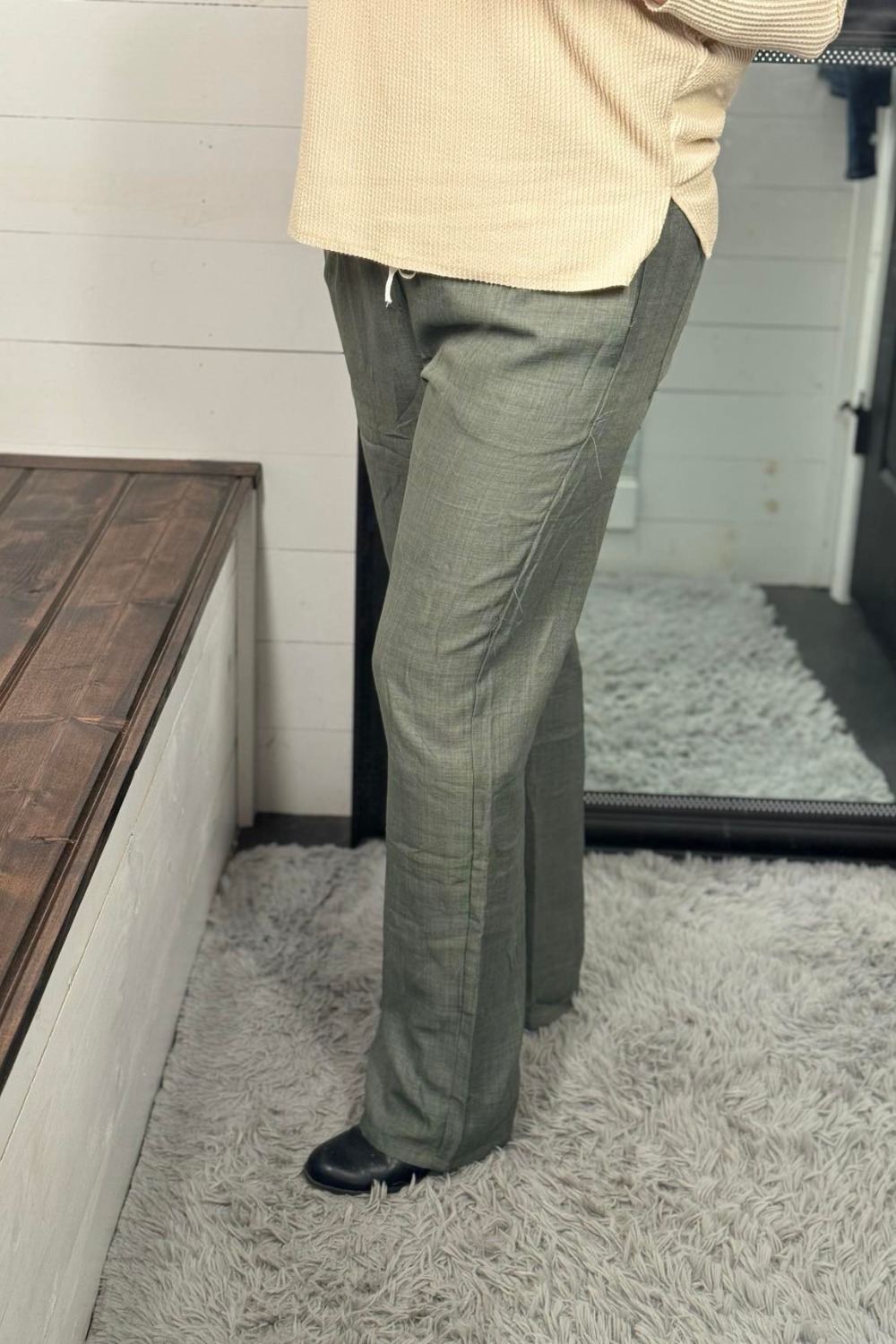 Cora Chambray Wide Leg Pant