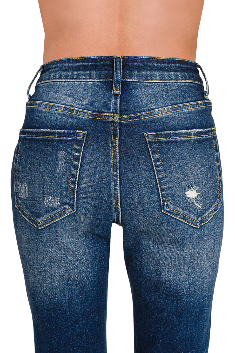 Bristol Cropped Raw Hem Straight Leg Jeans