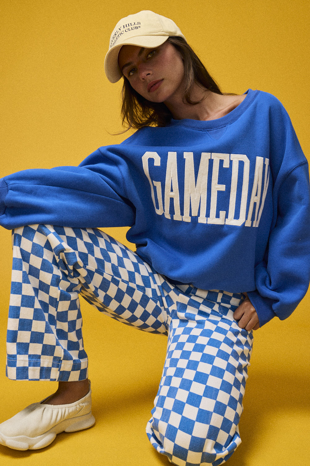Margo Gameday Fleece Sweatshirt - Cobalt Blue
