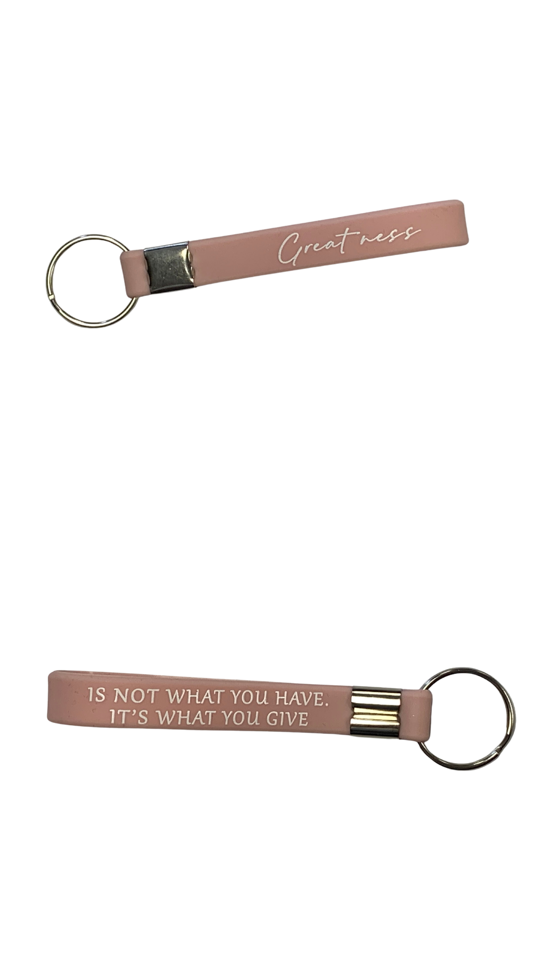 Inspirational Silicone Keychain