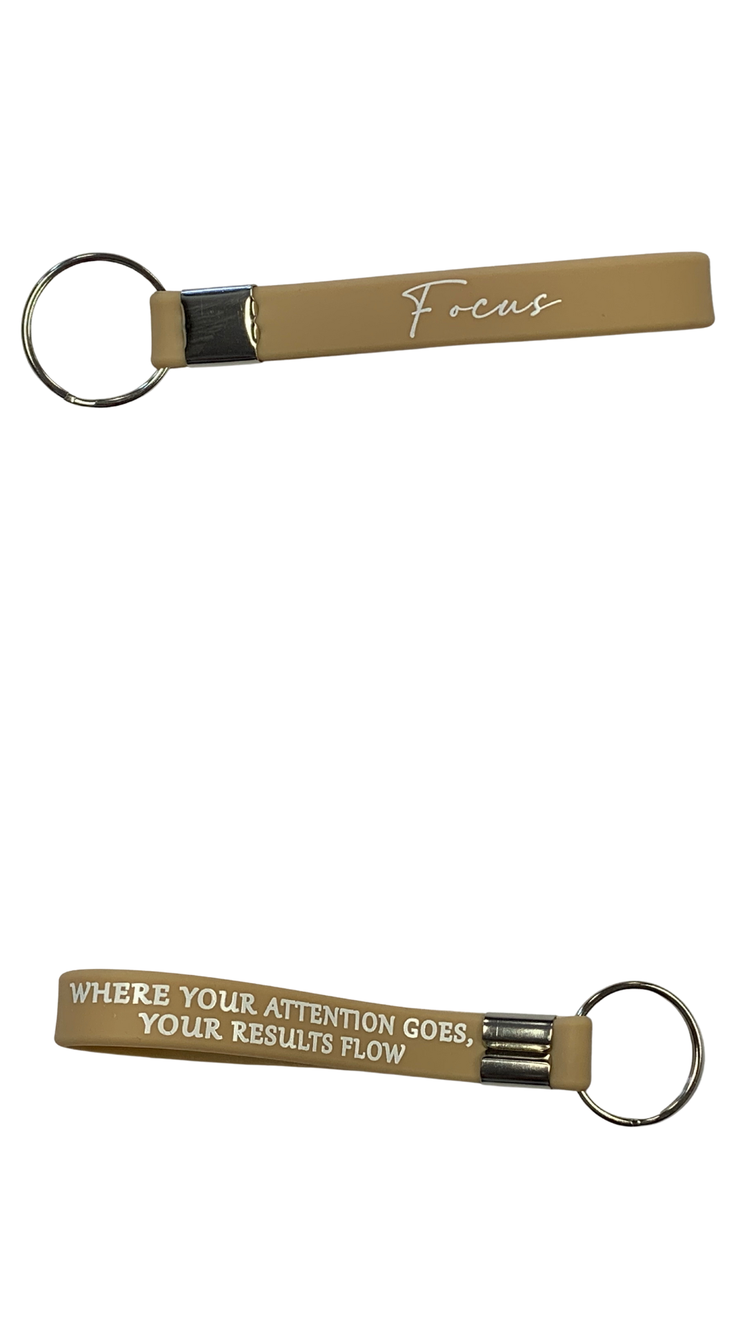 Inspirational Silicone Keychain