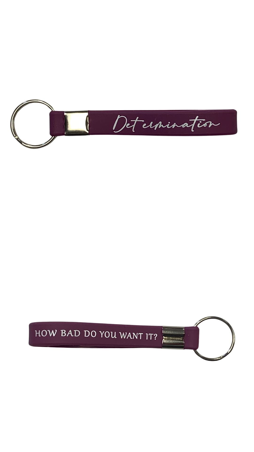 Inspirational Silicone Keychain