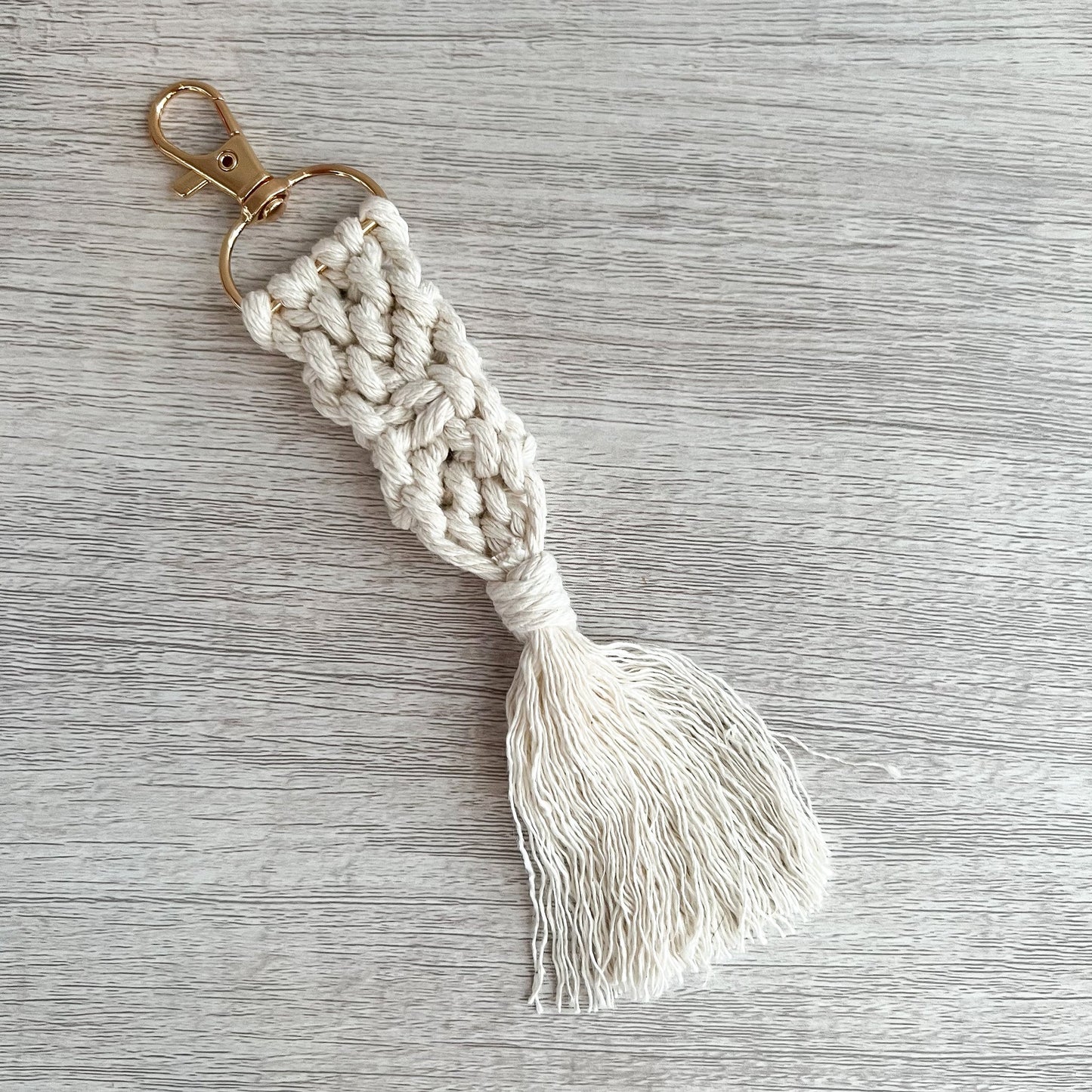 Macrame Fringe Key Chain