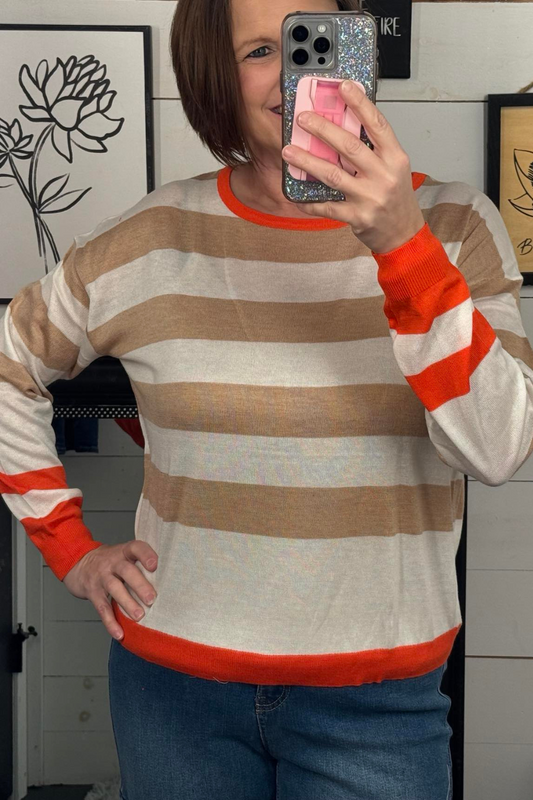 Clara Contrast Stripe Top