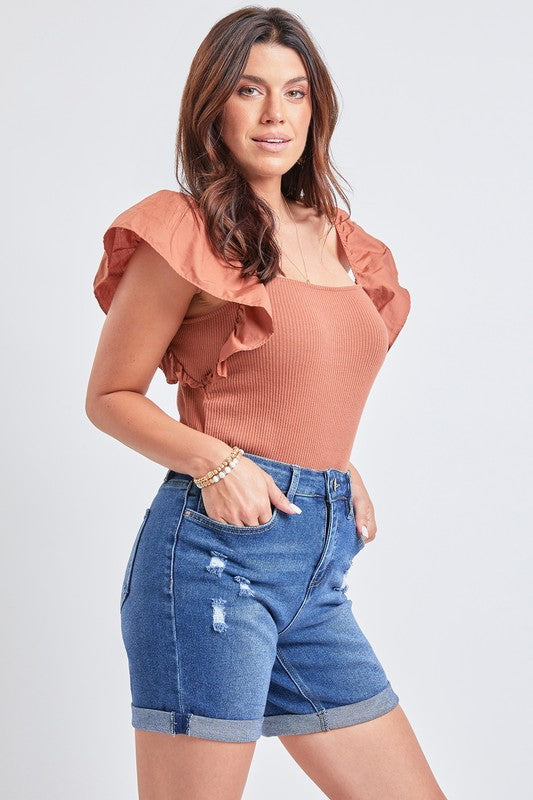 Noelle Vintage Roll Cuff Shorts