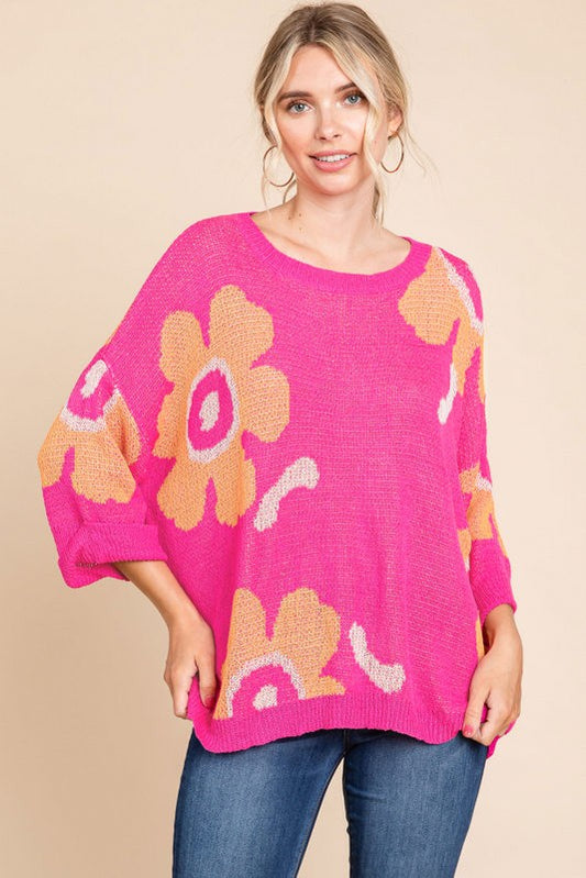 Ashley Flower Power Sweater