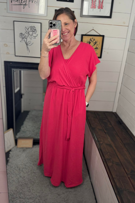 Taylor Faux Wrap Maxi Dress