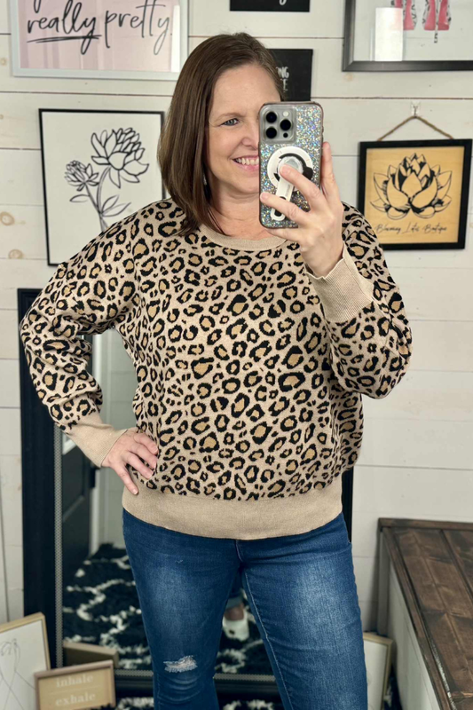 Briar Leopard Knit Sweater