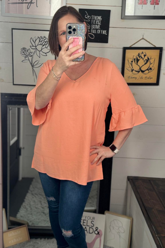 Rachael Crinkle Woven Top