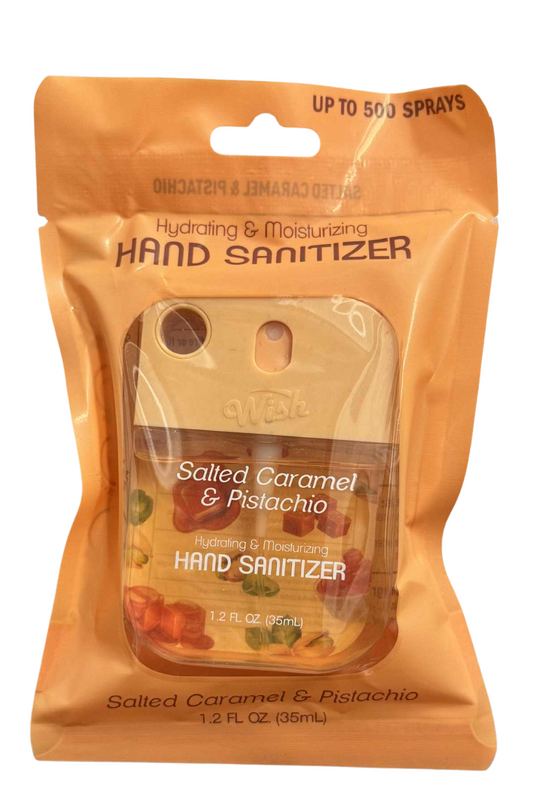 Hydrating & Moisturizing Hand Sanitizer Spray - Salted Caramel & Pistachio