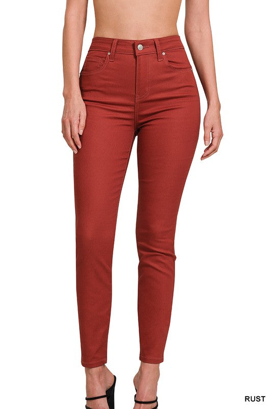 Skinny Colored Denim Jeans