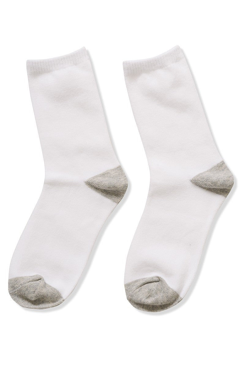 Two Tone Crew Socks