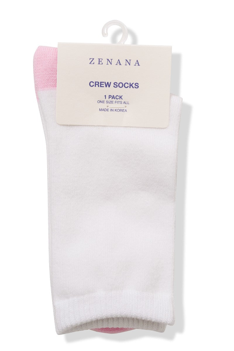 Two Tone Crew Socks