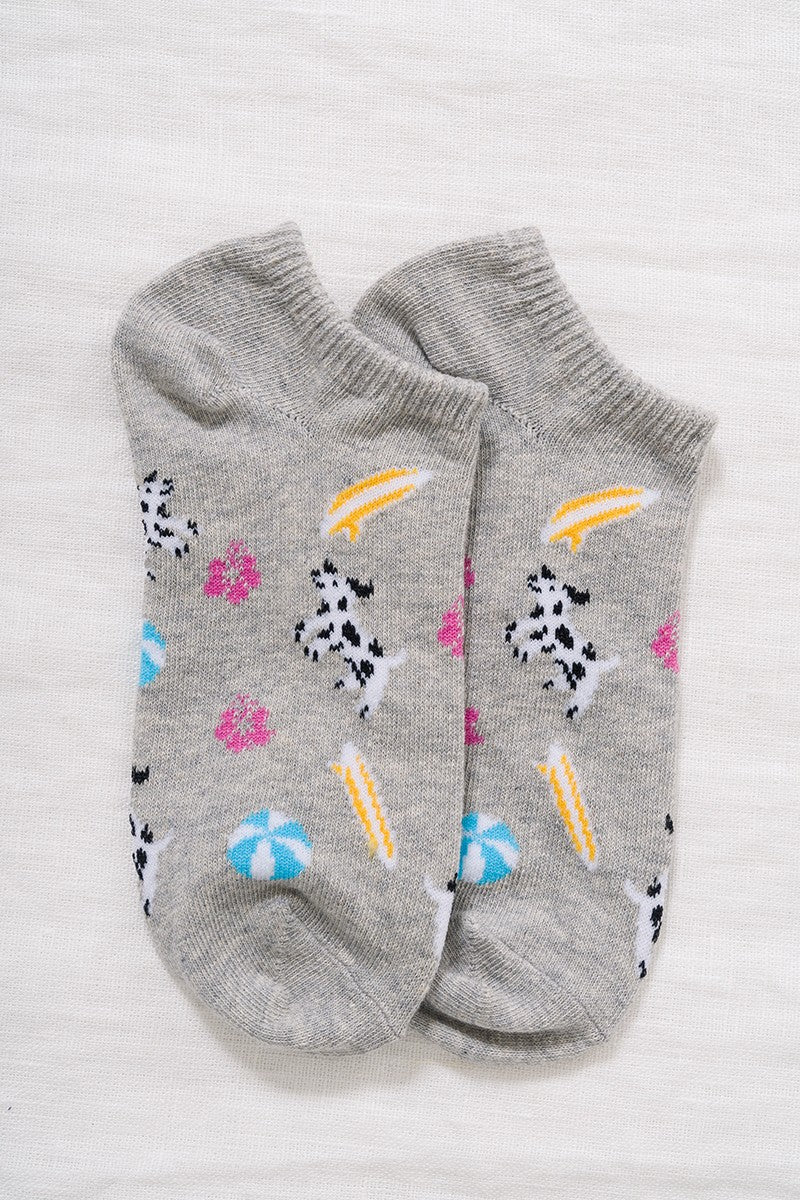 Dog Pattern Ankle Socks