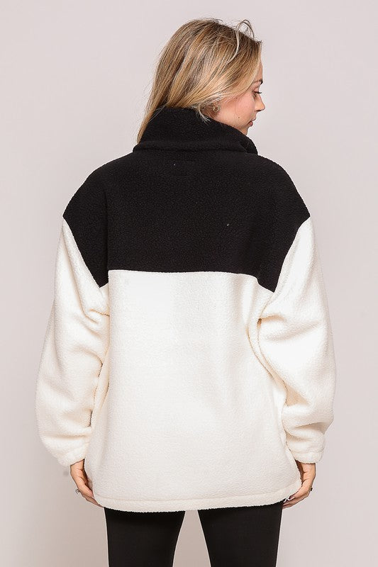 Colorblock Sherpa Jacket