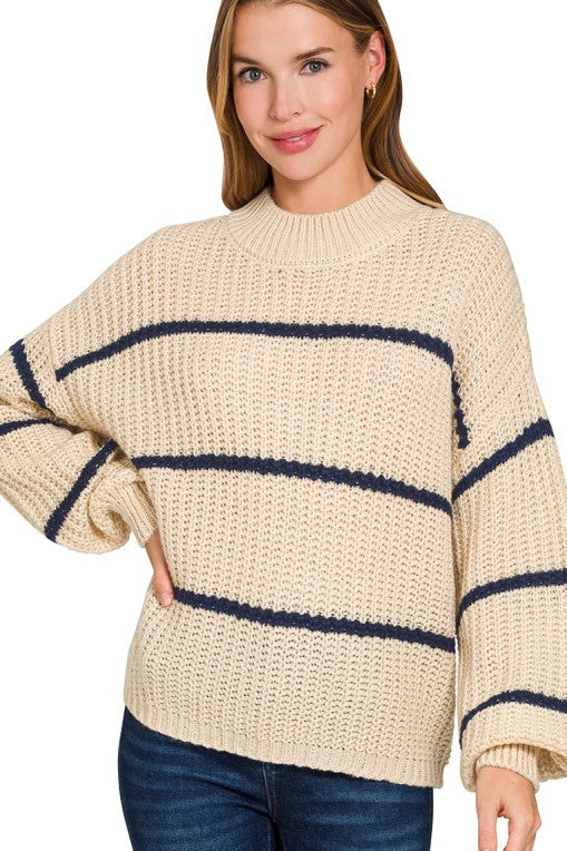 Jessica Oversized Striped Sweater