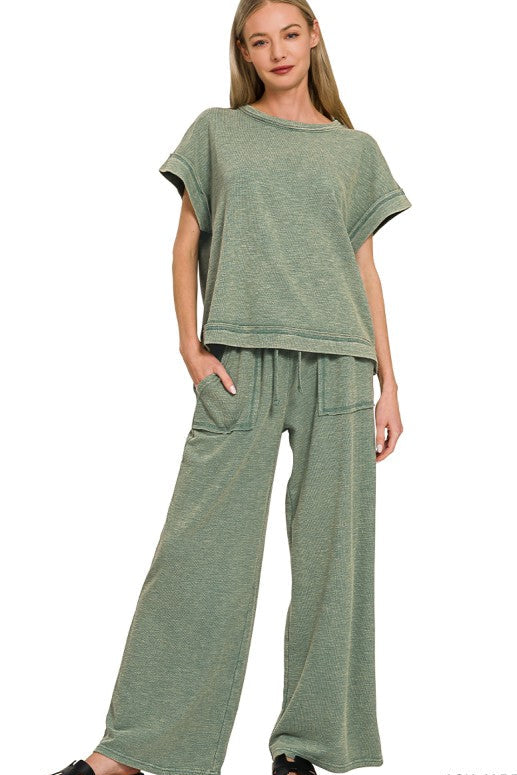 Addi Acid Washed Lounge Set