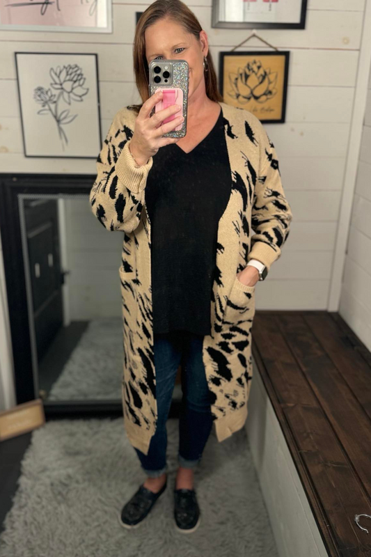 Harper Animal Print Cardigan