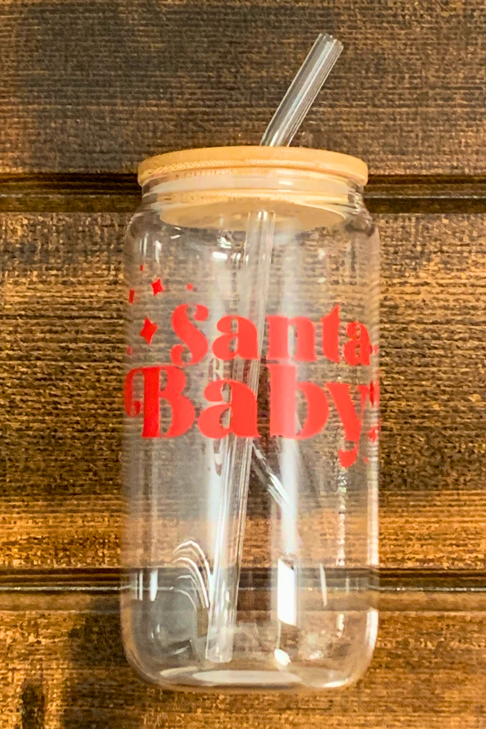 Custom Created Holiday Beer/Coffee Glass