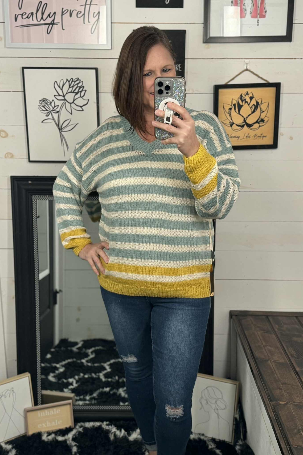 Shelby MultiStripe Sweater