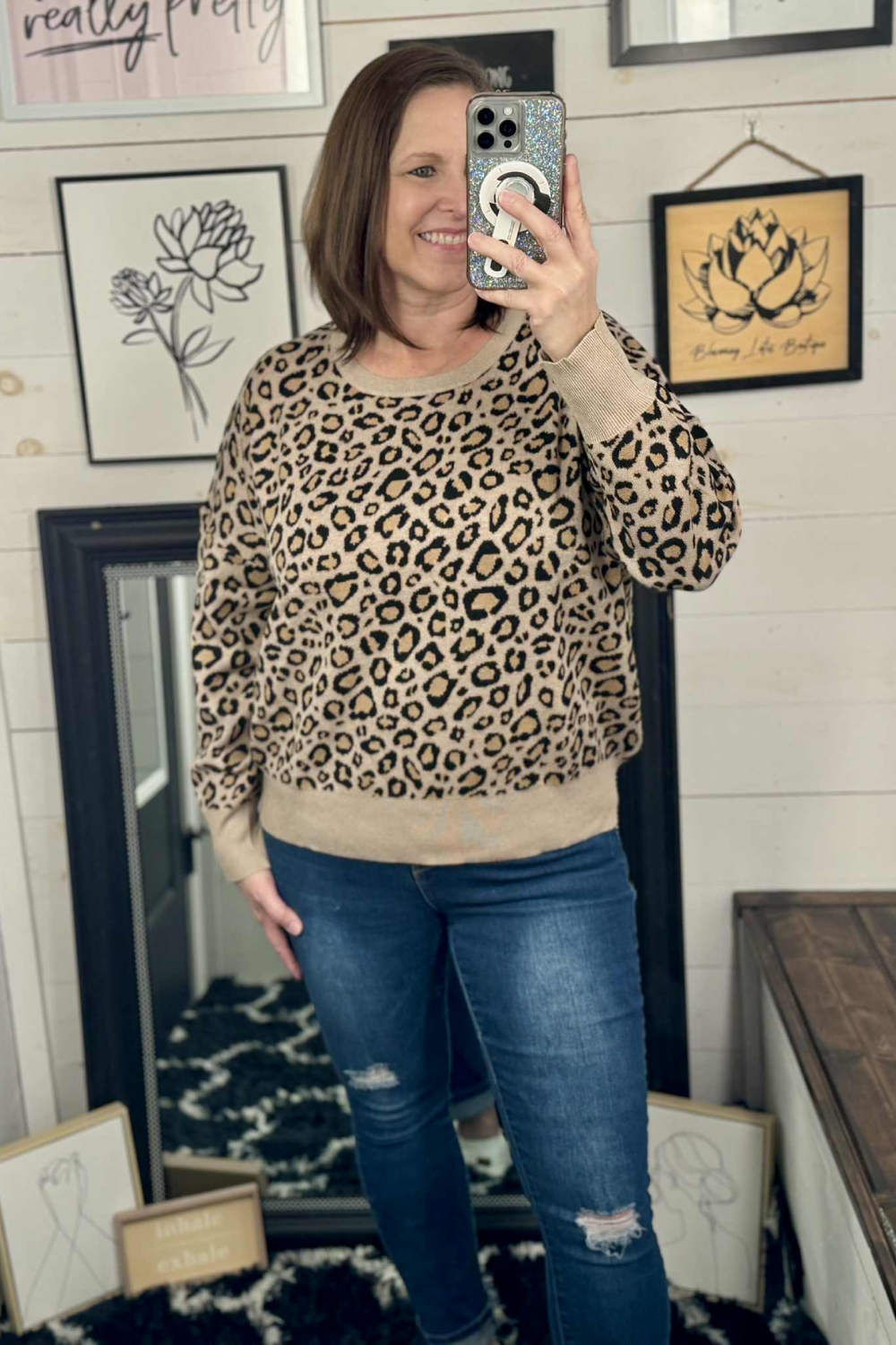 Briar Leopard Knit Sweater